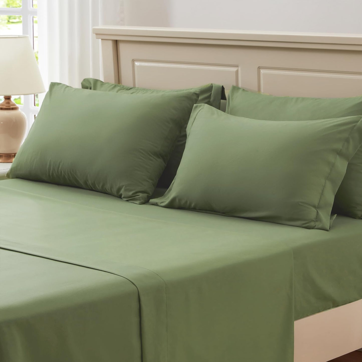 Olive Green Seersucker Bed Sets