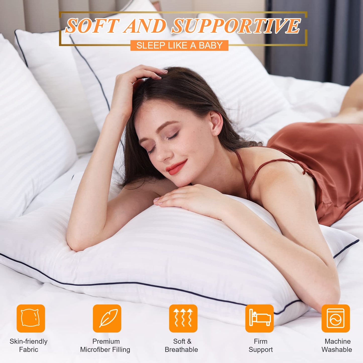 Pillows for Sleeping Standard Size Set of 2