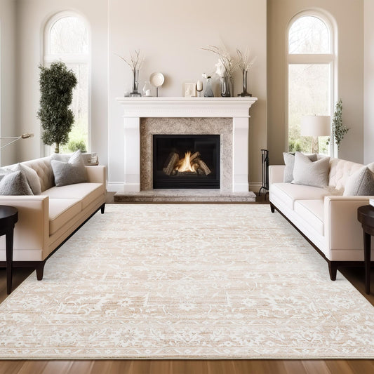 Stain Resistant Neutral Washable Rugs