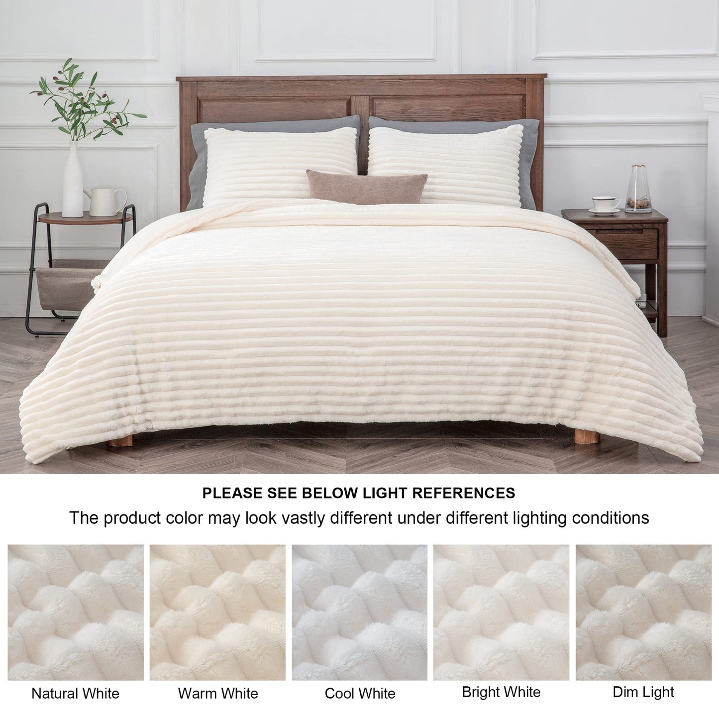 Fleece Queen Comforter Set