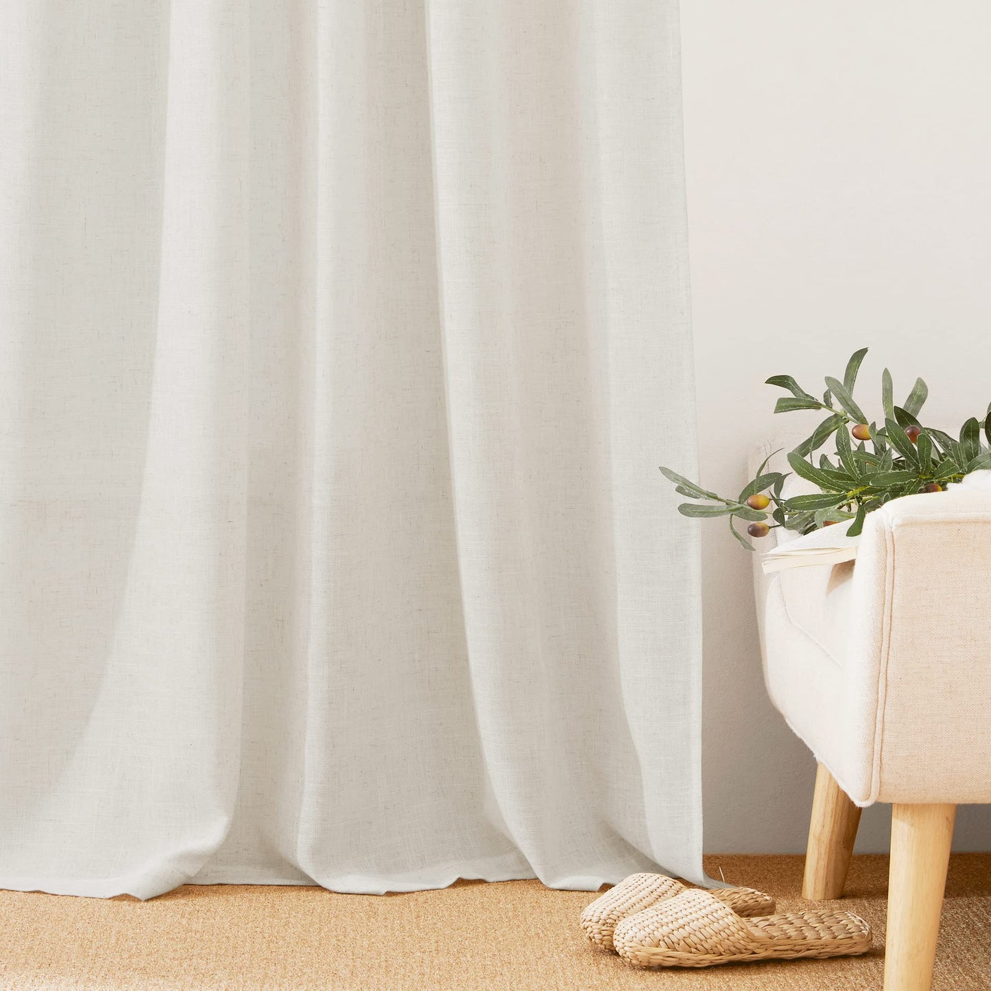 Flax Linen Blend Curtains