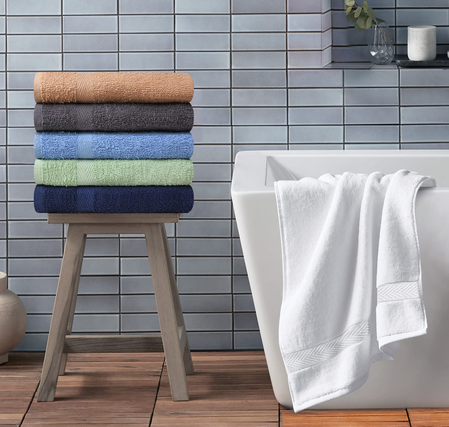 Cotton 6 Pack Bath Towel Set